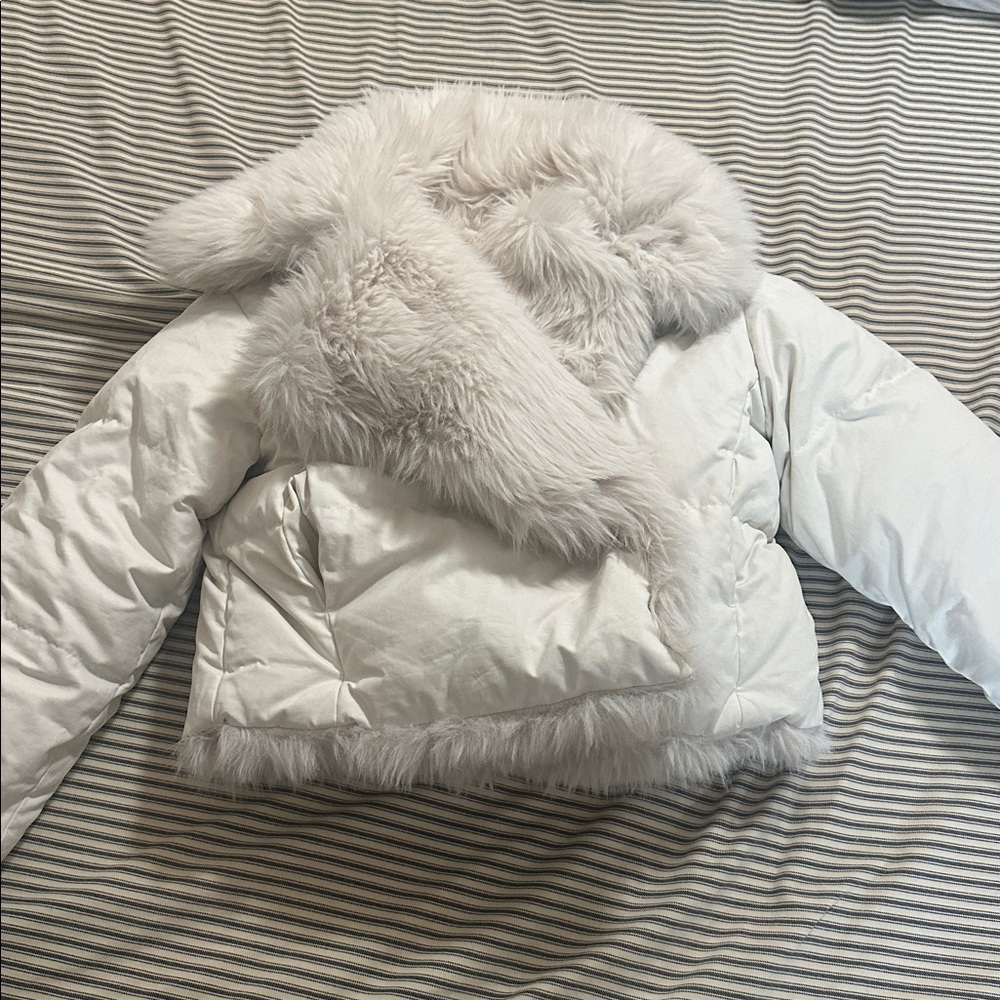 Reversible Banana republic Faux Fur Down Jacket - Picture 5 of 6